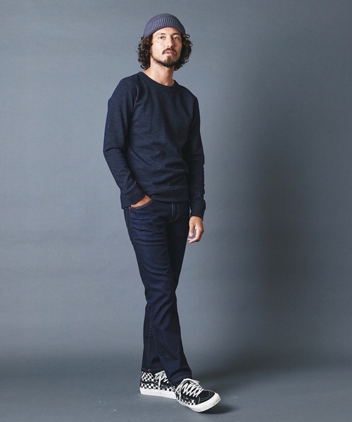 Magine(マージン)の「WOOL TWEED KNITSAW C/N L/S:ウールツイード ニットソー ロングスリーブ 22AW(Tシャツ/カットソー・メンズ・チャコールグレー/ネイビー/オリーブ・44/46/48)」の11枚目の写真