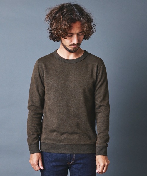 Magine(マージン)の「WOOL TWEED KNITSAW C/N L/S:ウールツイード ニットソー ロングスリーブ 22AW(Tシャツ/カットソー・メンズ・チャコールグレー/ネイビー/オリーブ・44/46/48)」の9枚目の写真