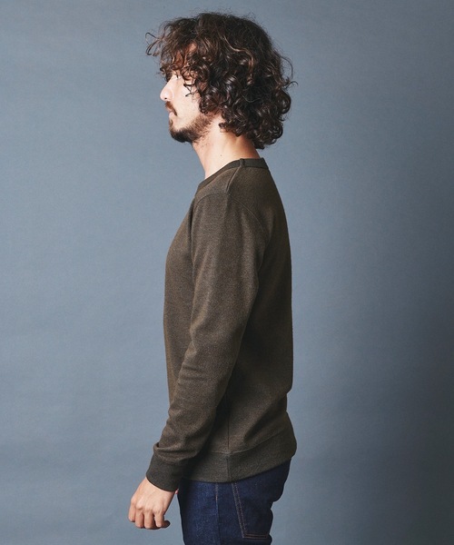 Magine(マージン)の「WOOL TWEED KNITSAW C/N L/S:ウールツイード ニットソー ロングスリーブ 22AW(Tシャツ/カットソー・メンズ・チャコールグレー/ネイビー/オリーブ・44/46/48)」の18枚目の写真