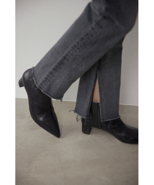 BLACK BY MOUSSY（ブラックバイマウジー）の「short ankle boots（ショートアンクルブーツ）（ブーツ・レディース・ブラック・37/36/38）」の5枚目の写真