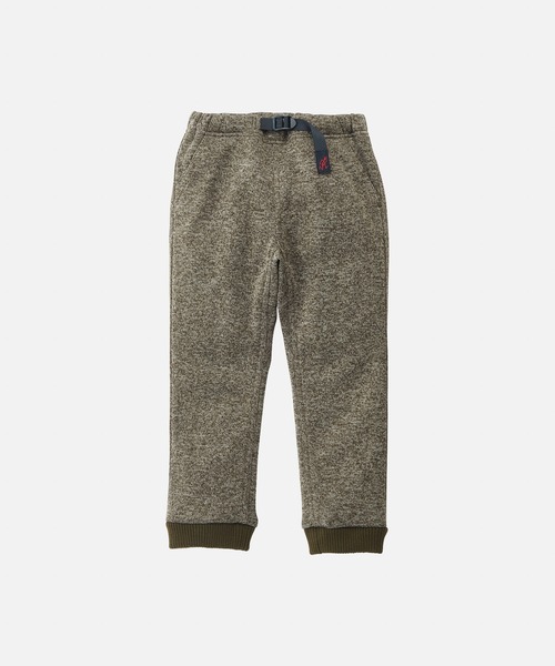 Gramicci（グラミチ）の「BONDING KNIT FLEECE KIDS RIB PANT｜ボンディングニットフリースキッズリブパンツ Gramicci グラミチ（その他パンツ・キッズ・ヘザーグレー/チャコールグレー/ブラック/オートミール/グリーン系その他/チャコール・150cm/140cm）」の6枚目の写真