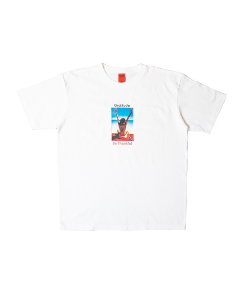 NINE RULAZ LINE（ナインルーラズライン）の「ナインルーラーズ [Nine Rulaz] - グラティテュード 半袖 Tシャツ [Gratitude Tee]（Tシャツ/カットソー・メンズ・ホワイト/ブラック/レッド・MEDIUM/LARGE/X-LARGE/XX-LARGE）」の2枚目の写真
