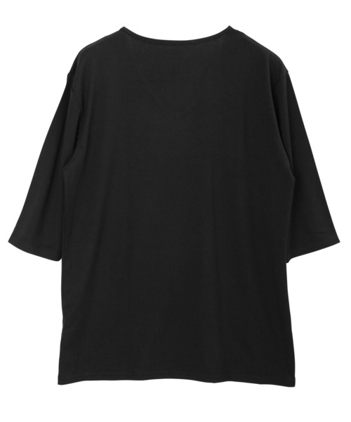 roshell（ロシェル）の「ストレッチ クルーネック無地五分袖Tシャツ（Tシャツ/カットソー・メンズ・ブラック/ネイビー/ホワイト/チャコールグレー・SMALL/X-LARGE/MEDIUM/XX-LARGE/LARGE）」の19枚目の写真