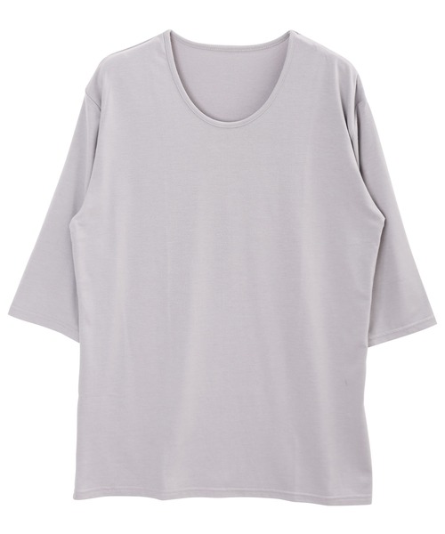 roshell（ロシェル）の「ストレッチ クルーネック無地五分袖Tシャツ（Tシャツ/カットソー・メンズ・ブラック/ネイビー/ホワイト/チャコールグレー・SMALL/X-LARGE/MEDIUM/XX-LARGE/LARGE）」の13枚目の写真