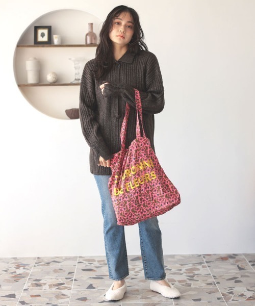 DONOBAN(ドノバン)の「ブロックプリント刺繍トート(トートバッグ・レディース・ピンク系その他/ブルー系その他/グリーン系その他・F)」の8枚目の写真