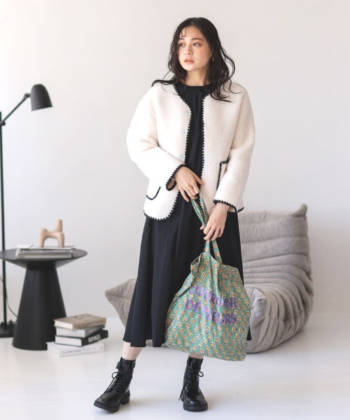 DONOBAN(ドノバン)の「ブロックプリント刺繍トート(トートバッグ・レディース・ピンク系その他/ブルー系その他/グリーン系その他・F)」の9枚目の写真