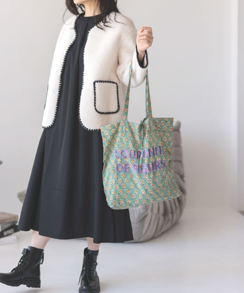 DONOBAN(ドノバン)の「ブロックプリント刺繍トート(トートバッグ・レディース・ピンク系その他/ブルー系その他/グリーン系その他・F)」の10枚目の写真