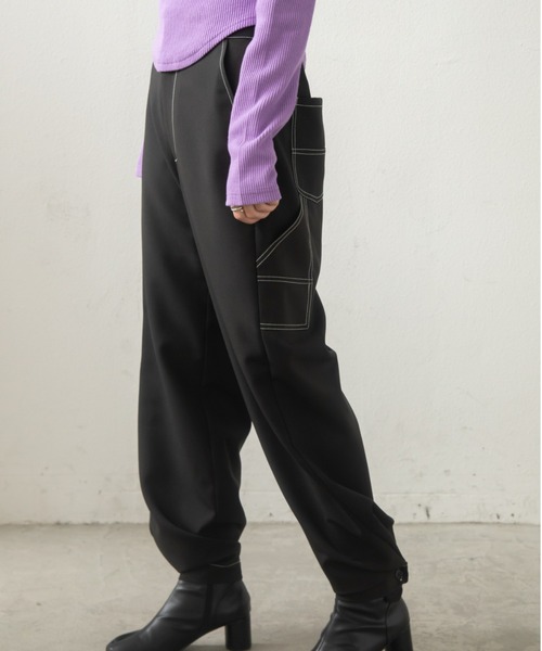 VACANCY（ヴァカンシー）の「ペインター2wayステッチストレートパンツ（その他パンツ・レディース・ホワイト/ブラック・FREE）」の16枚目の写真