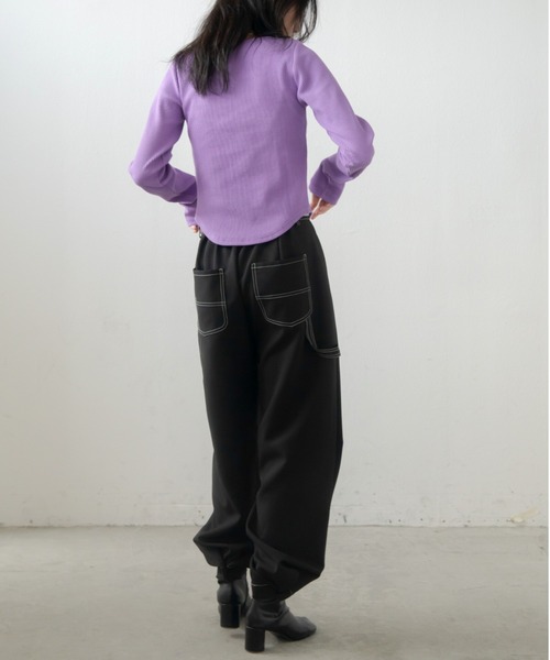 VACANCY（ヴァカンシー）の「ペインター2wayステッチストレートパンツ（その他パンツ・レディース・ホワイト/ブラック・FREE）」の13枚目の写真