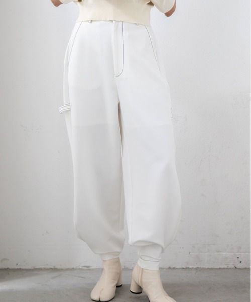 VACANCY（ヴァカンシー）の「ペインター2wayステッチストレートパンツ（その他パンツ・レディース・ホワイト/ブラック・FREE）」の19枚目の写真