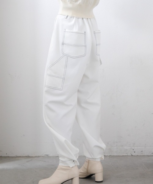 VACANCY（ヴァカンシー）の「ペインター2wayステッチストレートパンツ（その他パンツ・レディース・ホワイト/ブラック・FREE）」の14枚目の写真