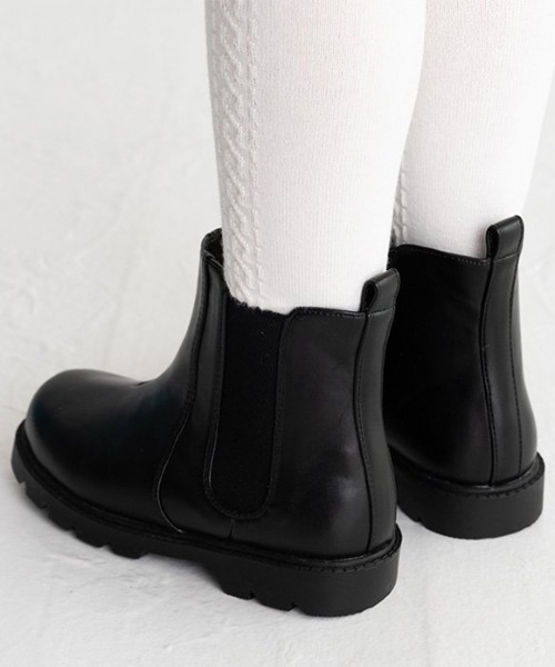 POMPKINS（ポプキンズ）の「【POMPKINS/ポプキンズ】サイドゴアブーツ（ブーツ・キッズ・その他/ブラック系その他・18cm/19cm/20cm/21cm/22cm/23cm/17cm）」の4枚目の写真