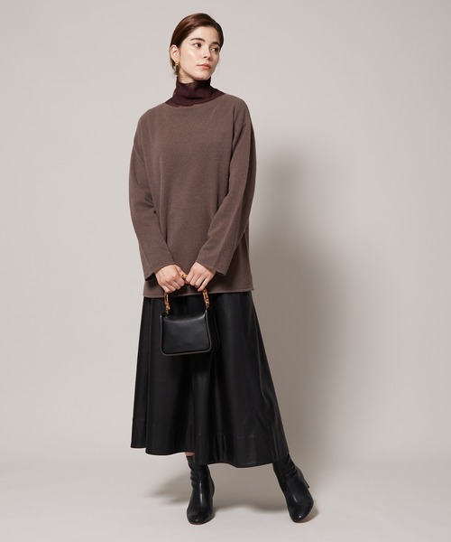 ROPE'（ロペ）の「バンブーハンドルキューブフラップバッグ（ハンドバッグ・レディース・ブラック/キャメル・FREE）」の19枚目の写真