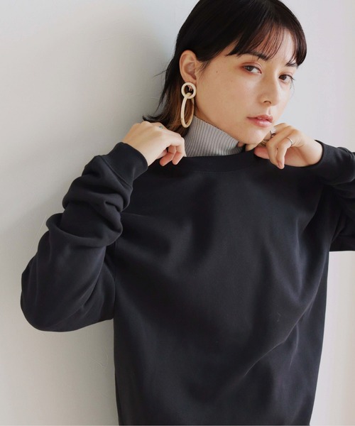 HER CLOSET（ハークローゼット）の「【HERCLOSET】ケープハイネックニット（付け襟・レディース・ホワイト/ブラック/グレイッシュベージュ・M）」の22枚目の写真