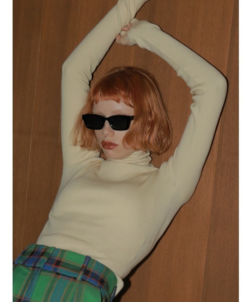 AMAIL（アマイル）の「Mannish sunglasses（サングラス・レディース・ブラック/ベージュ・FREE）」の3枚目の写真