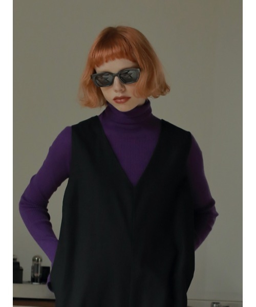 AMAIL（アマイル）の「Mannish sunglasses（サングラス・レディース・ブラック/ベージュ・FREE）」の10枚目の写真