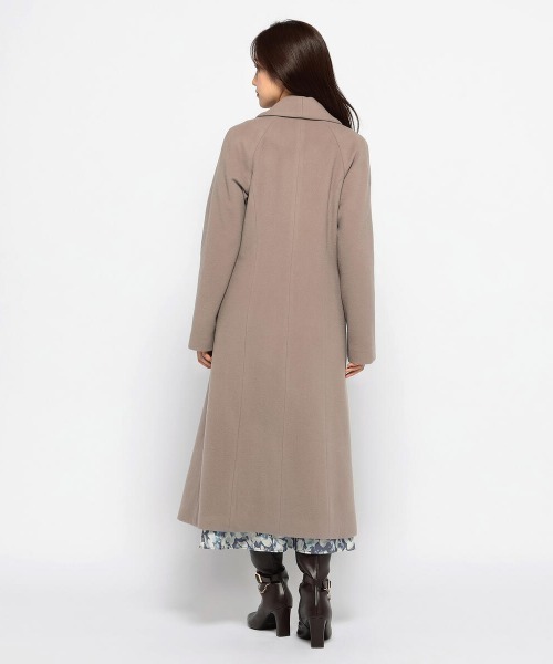 MISCH MASCH(ミッシュマッシュ)の「ノーカラーチェスターコート(ステンカラーコート・レディース・ブラック/モカ/ブルー系その他・MEDIUM)」の16枚目の写真