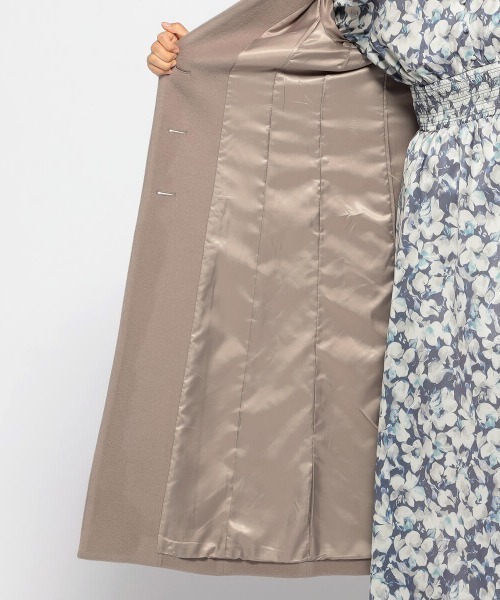 MISCH MASCH(ミッシュマッシュ)の「ノーカラーチェスターコート(ステンカラーコート・レディース・ブラック/モカ/ブルー系その他・MEDIUM)」の20枚目の写真