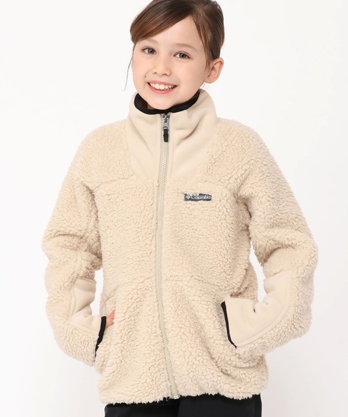 Columbia（コロンビア）の「Columbia/コロンビア Winter Pass Sherpa  Full Zip シェルパジャケット（ブルゾン・キッズ・ブルー/ベージュ/ブラック・L/S/M）」の2枚目の写真