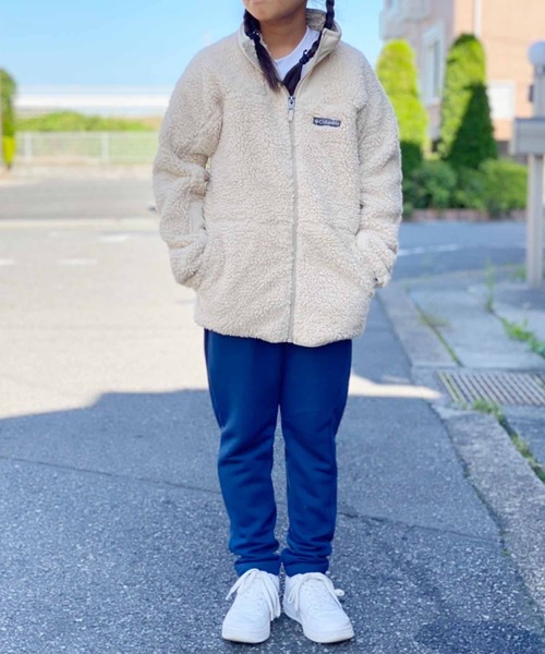 Columbia（コロンビア）の「Columbia/コロンビア Winter Pass Sherpa  Full Zip シェルパジャケット（ブルゾン・キッズ・ブルー/ベージュ/ブラック・L/S/M）」の17枚目の写真