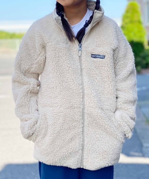 Columbia（コロンビア）の「Columbia/コロンビア Winter Pass Sherpa  Full Zip シェルパジャケット（ブルゾン・キッズ・ブルー/ベージュ/ブラック・L/S/M）」の18枚目の写真