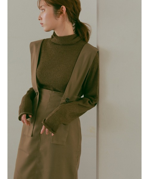 ehka sopo(エヘカソポ)の「【so4u×ehkasopo】タートルネックニット(ニット/セーター・レディース・ブラウン/ベージュ・フリ-)」の2枚目の写真