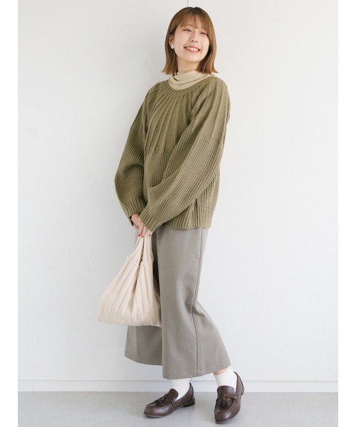 ehka sopo(エヘカソポ)の「【so4u×ehkasopo】タートルネックニット(ニット/セーター・レディース・ブラウン/ベージュ・フリ-)」の21枚目の写真