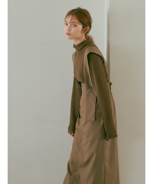 ehka sopo(エヘカソポ)の「【so4u×ehkasopo】タートルネックニット(ニット/セーター・レディース・ブラウン/ベージュ・フリ-)」の16枚目の写真