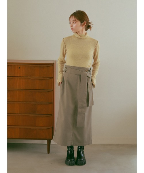 ehka sopo(エヘカソポ)の「【so4u×ehkasopo】タートルネックニット(ニット/セーター・レディース・ブラウン/ベージュ・フリ-)」の10枚目の写真