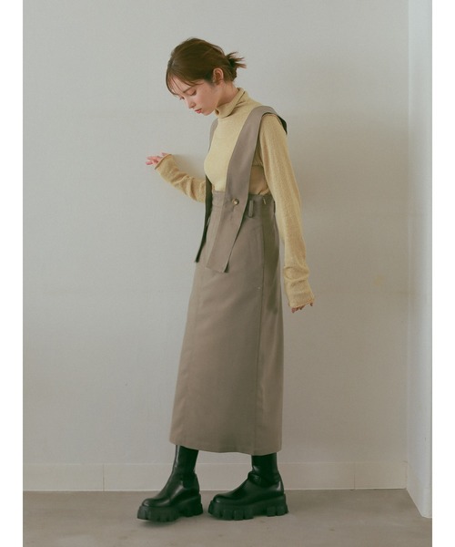 ehka sopo(エヘカソポ)の「【so4u×ehkasopo】タートルネックニット(ニット/セーター・レディース・ブラウン/ベージュ・フリ-)」の17枚目の写真