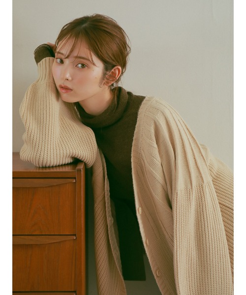 ehka sopo(エヘカソポ)の「【so4u×ehkasopo】タートルネックニット(ニット/セーター・レディース・ブラウン/ベージュ・フリ-)」の5枚目の写真