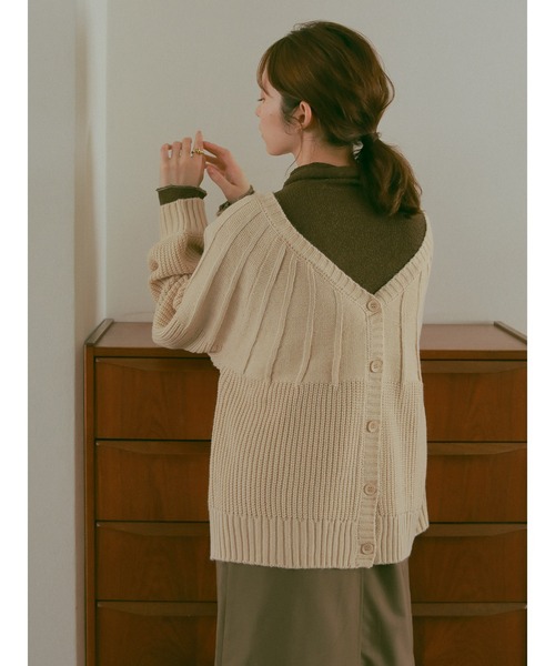 ehka sopo(エヘカソポ)の「【so4u×ehkasopo】タートルネックニット(ニット/セーター・レディース・ブラウン/ベージュ・フリ-)」の19枚目の写真