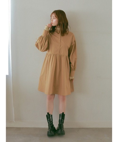 ehka sopo(エヘカソポ)の「【so4u×ehkasopo】タートルネックニット(ニット/セーター・レディース・ブラウン/ベージュ・フリ-)」の14枚目の写真