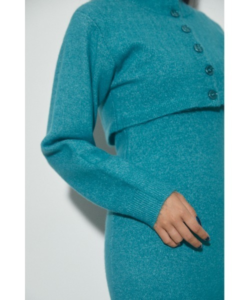 LAGUA GEM（ラグアジェム）の「2 PIECE LONG OP ロングワンピース（ワンピース・レディース・ブラック/グレー/ブルー・SMALL/MEDIUM）」の10枚目の写真