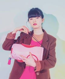 ♡まあるい♡MONDEWORK モンドワーク ポシェットショルダーバック ピンク ショルダーバッグ バッグ 「M2SUQARED/エムツースクエア