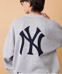 MLB | 【MLB/メジャーリーグベースボール】PUBLUX 別注MLB ジャガードロゴニット/ユニセックス/オーバーサイズ(ニット/セーター)