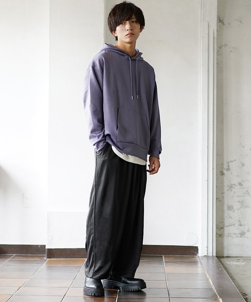 MinoriTY(マイノリティ)の「【MinoriTY】とろみ素材サテンワイドパンツ ワイドテーパードパンツ/スラックス 春服 冬服 メンズ(スラックス・メンズ・モカ/グレー/ブラック・L/M)」の7枚目の写真