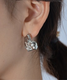 Monocoro toppi | ニッケルフリー メタル 凸凹 ワンポイント ピアス(ピアス（両耳用）)