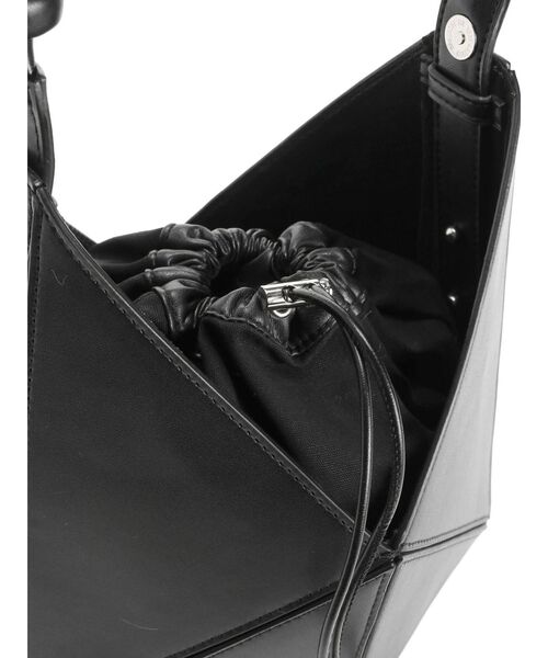 ELENDEEK エレンディーク かごバッグ LUDLOW 黒 革 エコレザー ELENDEEK エレンディーク かごバッグ LUDLOW 黒 革 エコレザー