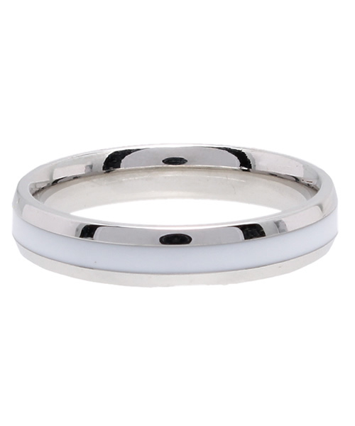 チャイハネ(チャイハネ)の「【チャイハネ】シンプルラインMEN'Sリング(リング・メンズ・ブラック/ホワイト・FREE)」の2枚目の写真