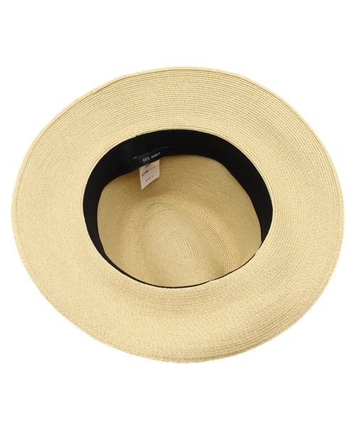 603（ロクマルサン）の「603 ペーパーつば広ハット（ハット・メンズ・ベージュ/ブラック・FREE）」の6枚目の写真