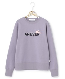 ANEVER | 【洗える】フラワーエンブロイダリー ロゴ スウェット(スウェット)
