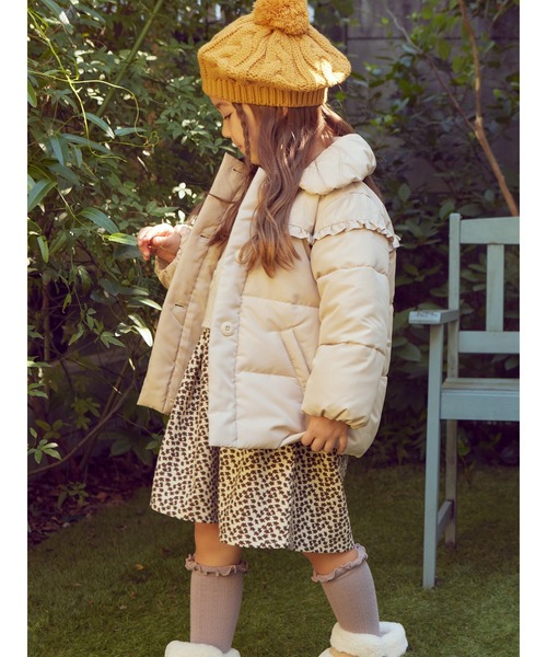 定価10万　プライド　毛皮　ジャケット　ピンクベージュ　美品 Samansa Mos2 Lagom（サマンサモスモスラーゴム）の「フリル中綿