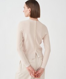 Ballsey - ボルシー　バックパール2wayプルオーバー ウールポリエステルパールコンビ 2-wayプルオーバー
