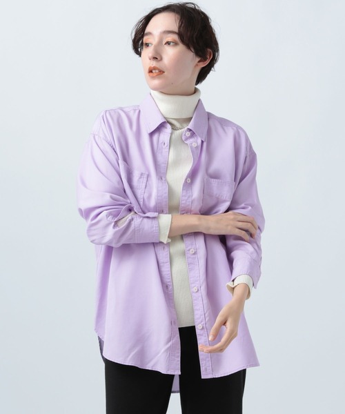 BAYFLOW(ベイフロー)の「ベーシックレギュラーシャツ(シャツ/ブラウス・レディース・パープル/ベージュ/アイボリー/ブルー・FREE)」の14枚目の写真