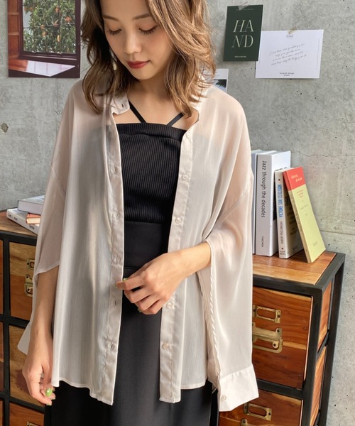 moment+（モーメントプラス）の「T/Cカットテレコリブホルターネックカップ付きベアトップ（チューブトップ・レディース・オフホワイト/ブラック/モカ/ベージュ/ホワイト系その他・M/L）」の19枚目の写真