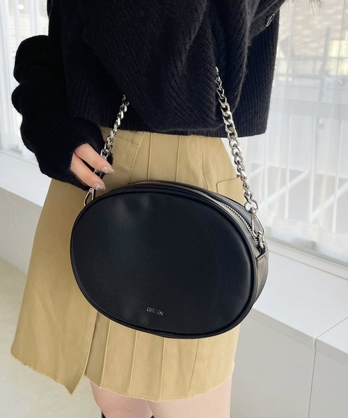 Heather（ヘザー）の「2WAYラウンドショルダー　186216（ショルダーバッグ・レディース・シルバー/ブラック/アイボリー/ピンク・ONE SIZE）」の3枚目の写真