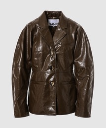 GANNI | Patent Blazer(テーラードジャケット)