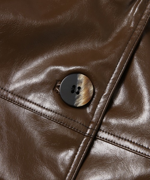 GANNI（ガニー）の「Patent Blazer（テーラードジャケット・レディース・ブラウン系その他・36/38）」の4枚目の写真