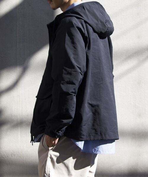 GLOSTER（グロスター）の「【GLOSTER/グロスター】CORDURA コーデュラフードブルゾン 撥水/防風 日本製（ブルゾン・メンズ・ブラック/ベージュ/ネイビー・S/M/L）」の4枚目の写真